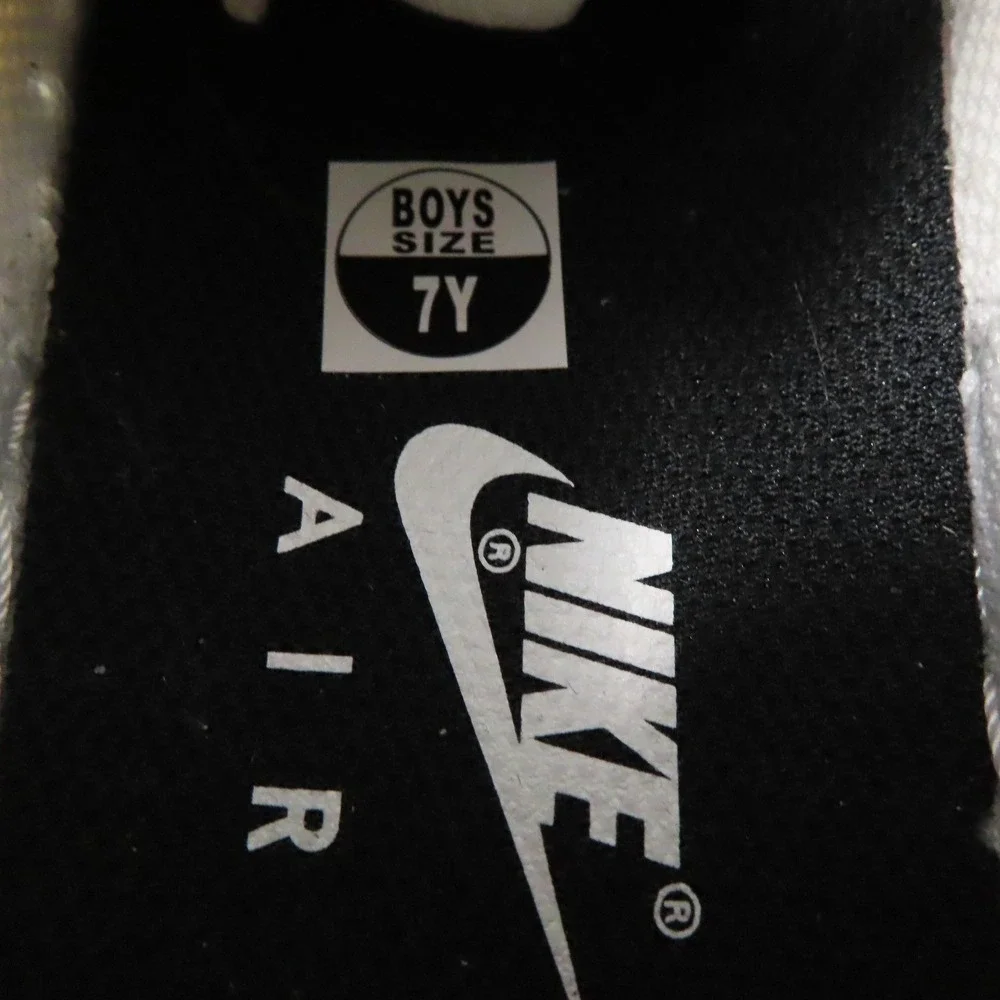 Nike Air Force 1 Low White Black GS Sneakers DH2920-111 Boys Size 7 Y NEW No Box
